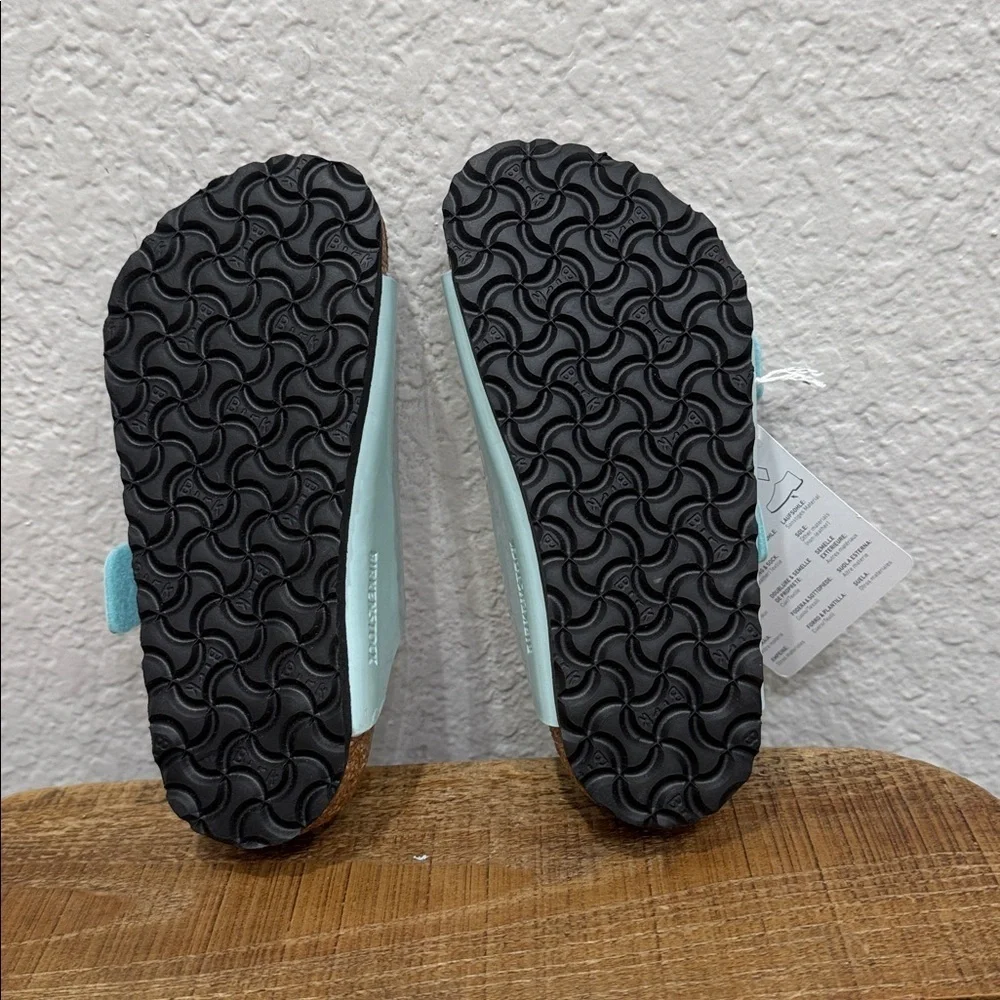 Birkenstock Arizona Kids Patent Surf Green Sandals